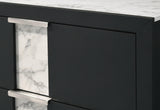 Rangley Black LED Panel Bedroom Set by Crown Mark at Eve Furniture