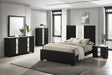 Rangley Black LED Panel Bedroom Set by Crown Mark at Eve Furniture