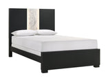 Rangley Black Queen LED Panel Bed by Crown Mark at Eve Furniture