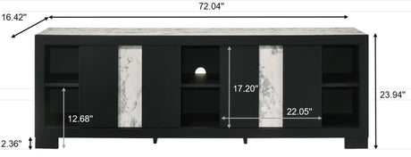 Rangley Black TV Stand by Crown Mark at Eve Furniture