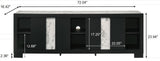 Rangley Black TV Stand by Crown Mark at Eve Furniture