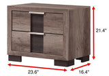 Rangley Brown LED Panel Bedroom Set by Crown Mark at Eve Furniture