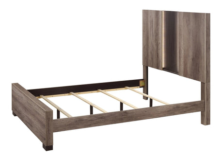 Rangley Brown LED Panel Bedroom Set by Crown Mark at Eve Furniture