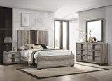 Rangley Brown LED Panel Bedroom Set by Crown Mark at Eve Furniture