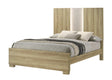 Rangley Driftwood King LED Panel Bed by Crown Mark at Eve Furniture