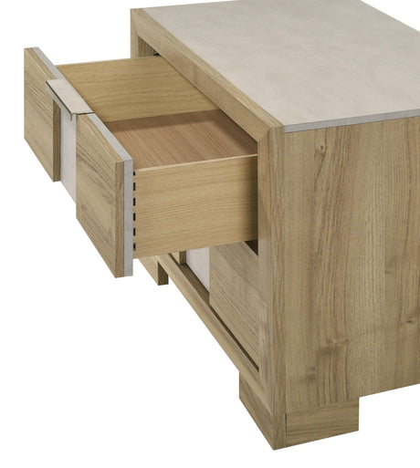 Rangley Driftwood LED Panel Bedroom Set by Crown Mark at Eve Furniture