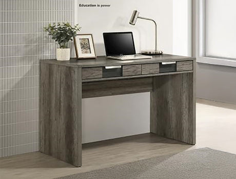 Rangley Grey and Brown Writing Desk by Crown Mark at Eve Furniture