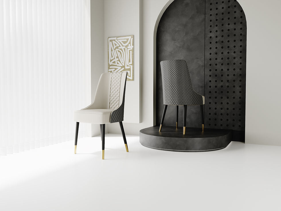 Rani Grey Dining Chair by New Era Innovations at Eve Furniture