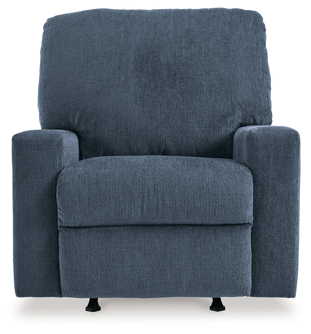 Rannis Navy Recliner