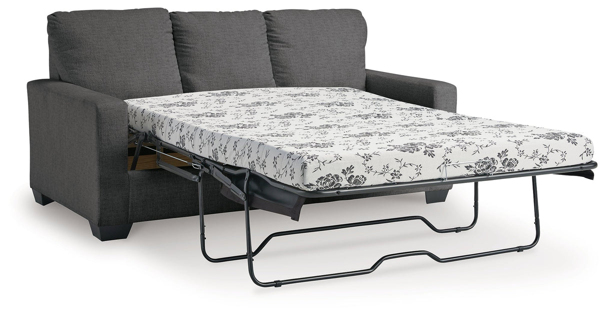 Rannis Pewter Full Sofa Sleeper by Ashley at Eve Furniture
