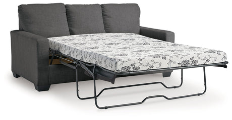 Rannis Pewter Full Sofa Sleeper by Ashley at Eve Furniture