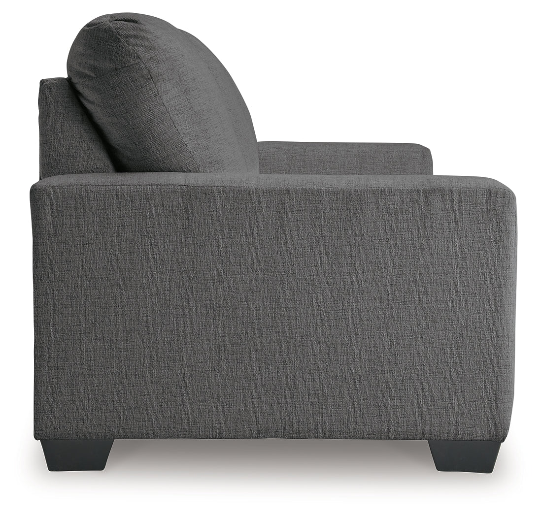 Rannis Pewter Full Sofa Sleeper by Ashley at Eve Furniture