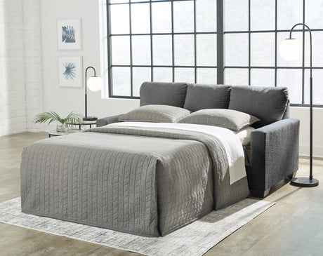 Rannis Pewter Full Sofa Sleeper by Ashley at Eve Furniture