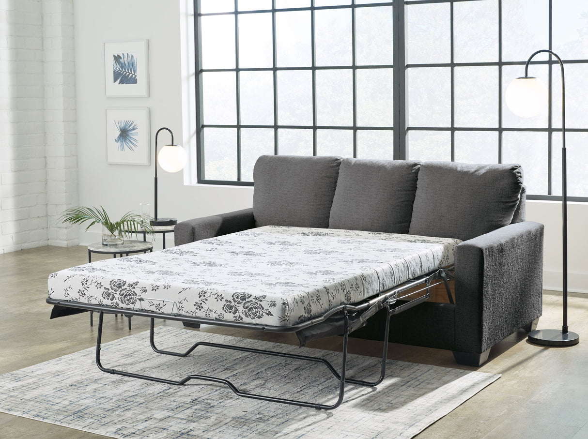 Rannis Pewter Full Sofa Sleeper by Ashley at Eve Furniture