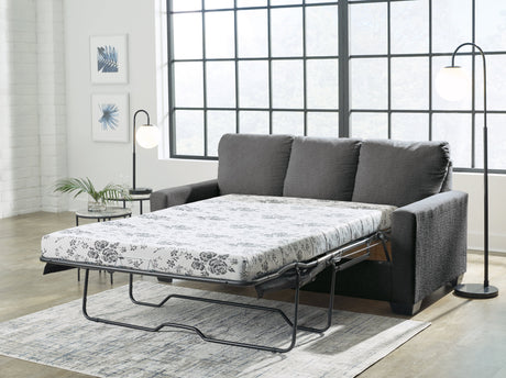 Rannis Pewter Full Sofa Sleeper by Ashley at Eve Furniture