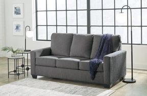 Rannis Pewter Full Sofa Sleeper by Ashley at Eve Furniture