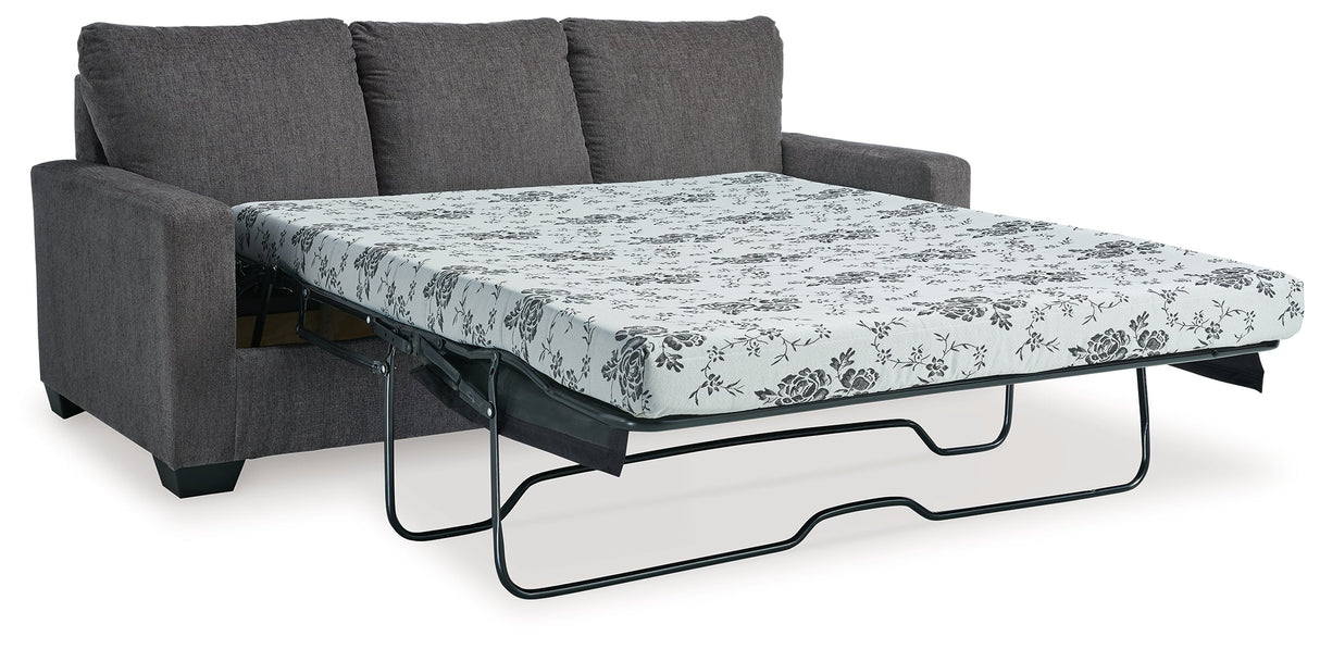 Rannis Pewter Queen Sofa Sleeper by Ashley at Eve Furniture