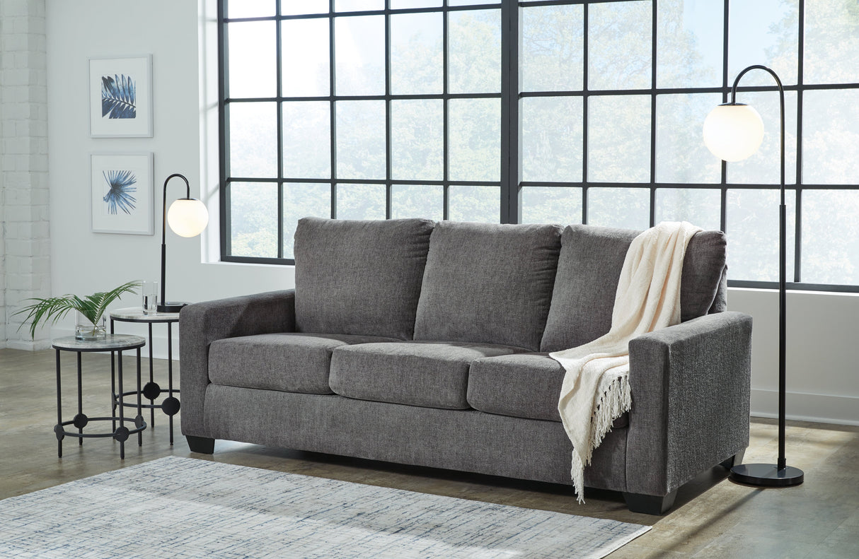 Rannis Pewter Queen Sofa Sleeper by Ashley at Eve Furniture