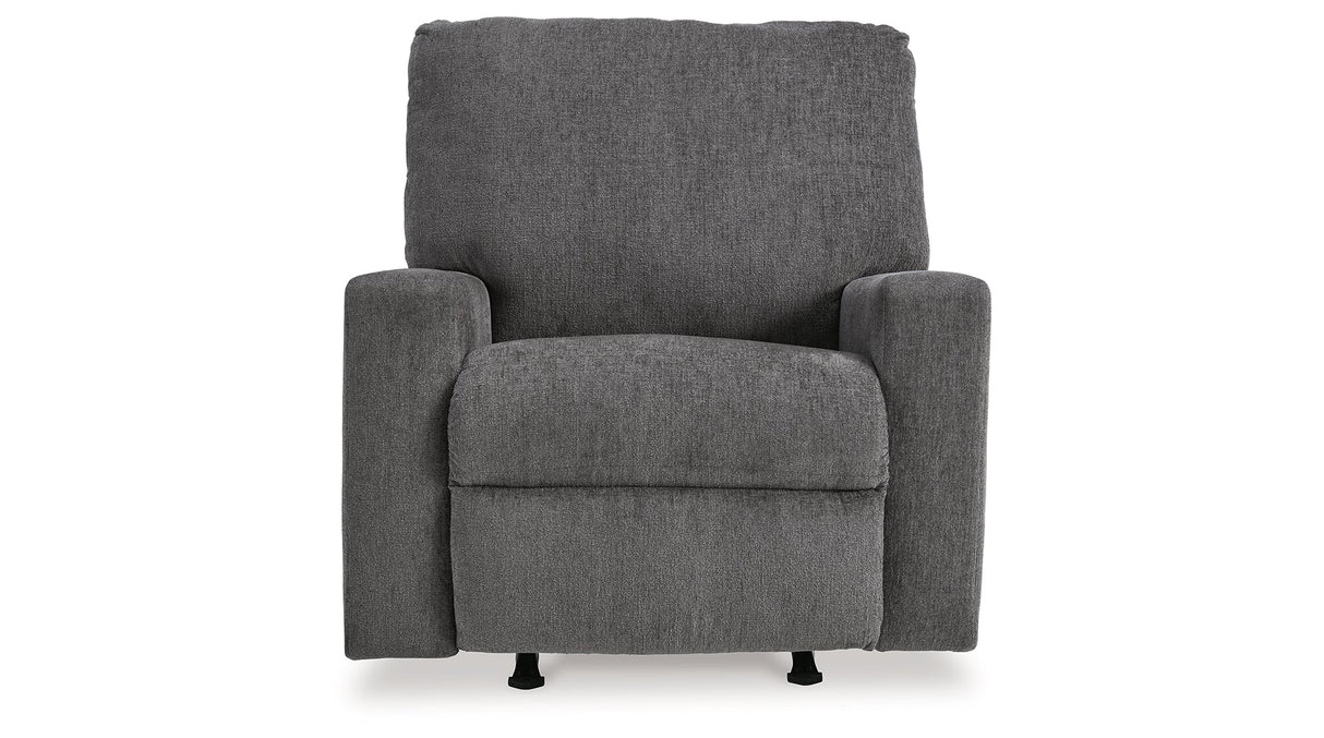 Rannis Pewter Recliner by Ashley at Eve Furniture