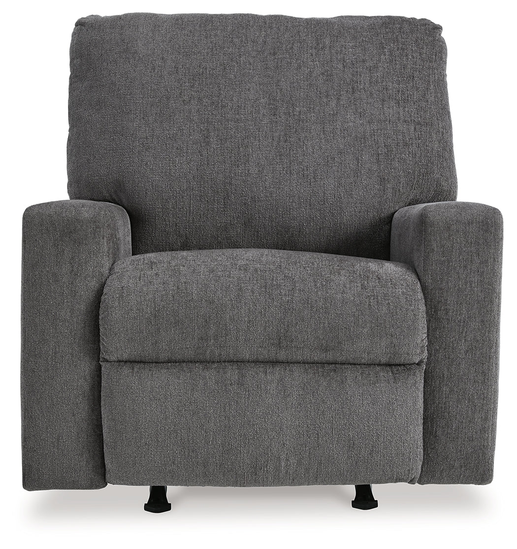 Rannis Pewter Recliner by Ashley at Eve Furniture