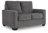 Rannis Pewter Twin Sofa Sleeper by Ashley at Eve Furniture