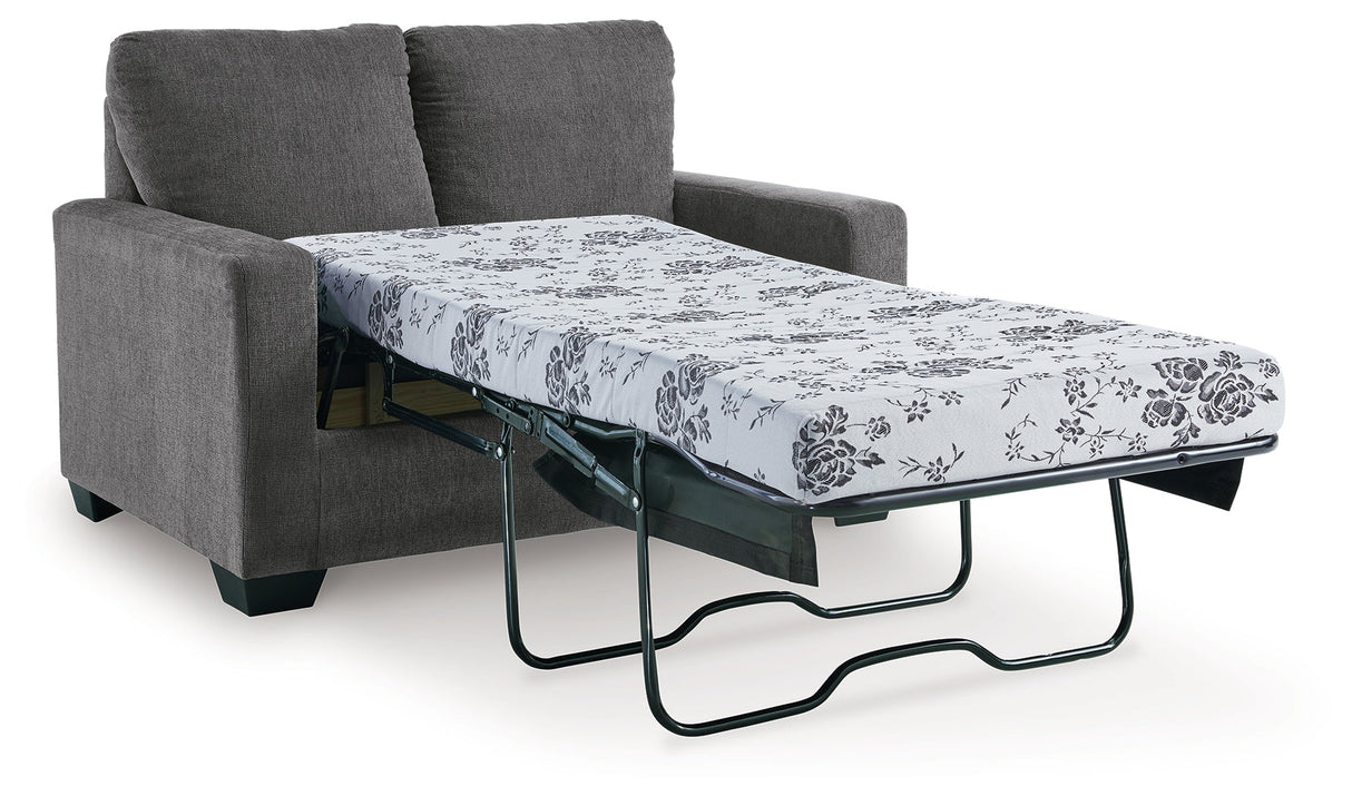 Rannis Pewter Twin Sofa Sleeper by Ashley at Eve Furniture