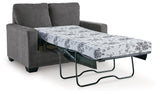 Rannis Pewter Twin Sofa Sleeper by Ashley at Eve Furniture