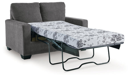 Rannis Pewter Twin Sofa Sleeper by Ashley at Eve Furniture