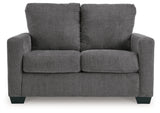 Rannis Pewter Twin Sofa Sleeper by Ashley at Eve Furniture