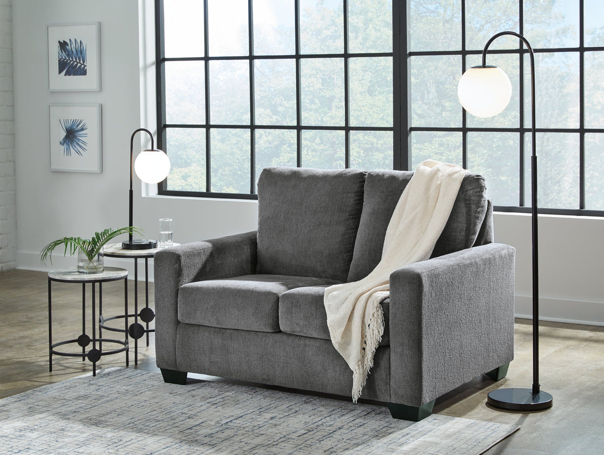Rannis Pewter Twin Sofa Sleeper by Ashley at Eve Furniture