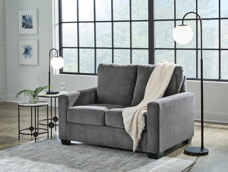 Rannis Pewter Twin Sofa Sleeper by Ashley at Eve Furniture