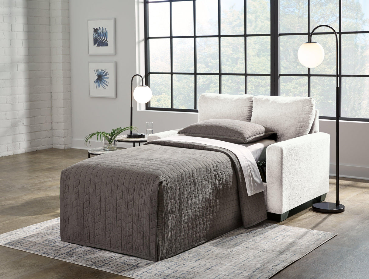 Rannis Snow Twin Sofa Sleeper by Ashley at Eve Furniture