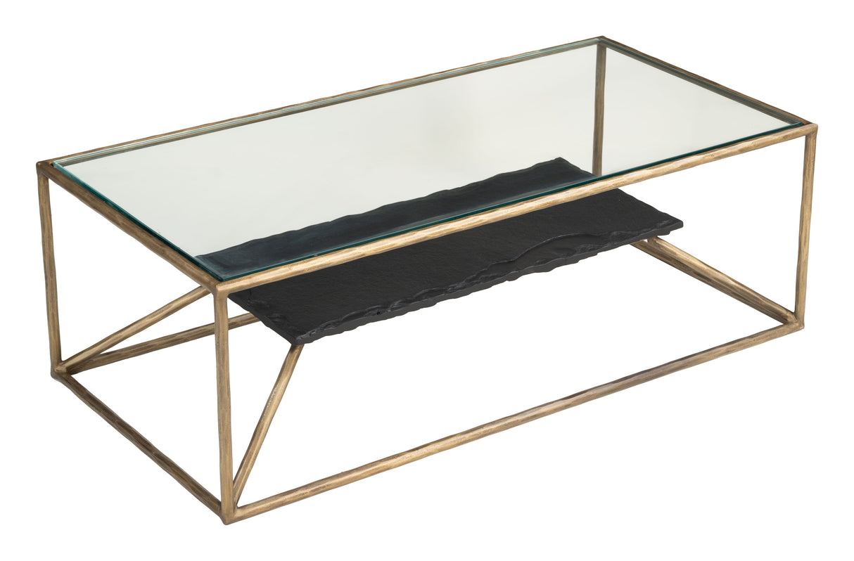 Ranol Brass Coffee Table by Zuomod at Eve Furniture
