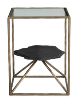 Ranol Brass Side Table by Zuomod at Eve Furniture