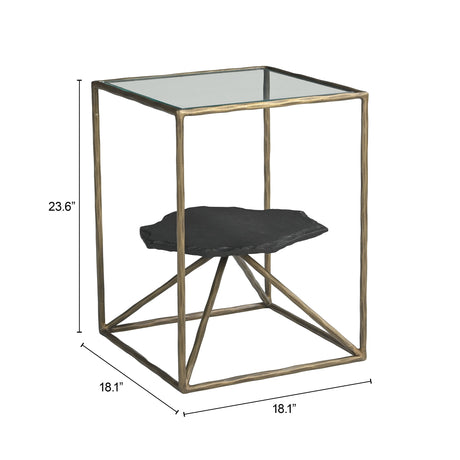 Ranol Brass Side Table by Zuomod at Eve Furniture