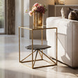 Ranol Brass Side Table by Zuomod at Eve Furniture
