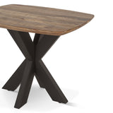 Rapallo 28" Side Table in Natural Mango Wood and Iron by Home Trends & Design at Eve Furniture