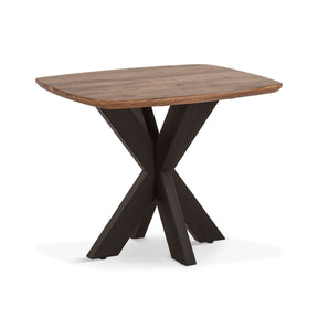 Rapallo 28" Side Table in Natural Mango Wood and Iron by Home Trends & Design at Eve Furniture