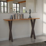 Rapallo 52" Console Table in Natural Mango Wood by Home Trends & Design at Eve Furniture