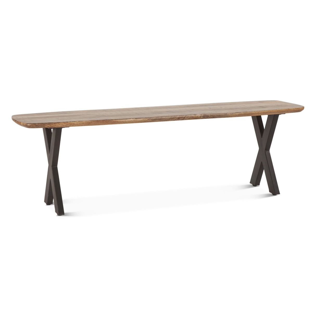 Rapallo 60" Bench in Natural Mango Wood by Home Trends & Design at Eve Furniture