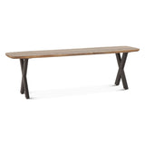 Rapallo 60" Bench in Natural Mango Wood by Home Trends & Design at Eve Furniture