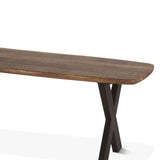 Rapallo 60" Bench in Natural Mango Wood by Home Trends & Design at Eve Furniture