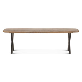 Rapallo 60" Bench in Natural Mango Wood by Home Trends & Design at Eve Furniture