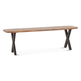 Rapallo 60" Bench in Natural Mango Wood by Home Trends & Design at Eve Furniture