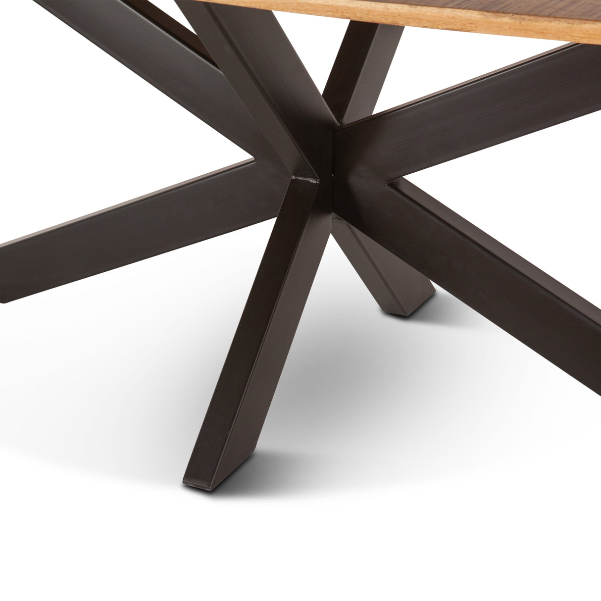 Rapallo 82" Dining Table in Natural Mango Wood and Iron by Home Trends & Design at Eve Furniture