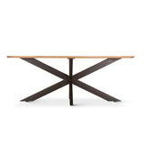 Rapallo 82" Dining Table in Natural Mango Wood and Iron by Home Trends & Design at Eve Furniture
