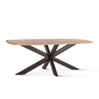 Rapallo 82" Dining Table in Natural Mango Wood and Iron by Home Trends & Design at Eve Furniture