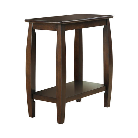 Raphael 1-Shelf Chairside Table Cappuccino