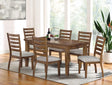 Rapidview Walnut/Light Gray Dining Table by Furniture of America at Eve Furniture