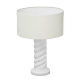 Rapunzel White and Cream Table Lamp by TOV Furniture at Eve Furniture